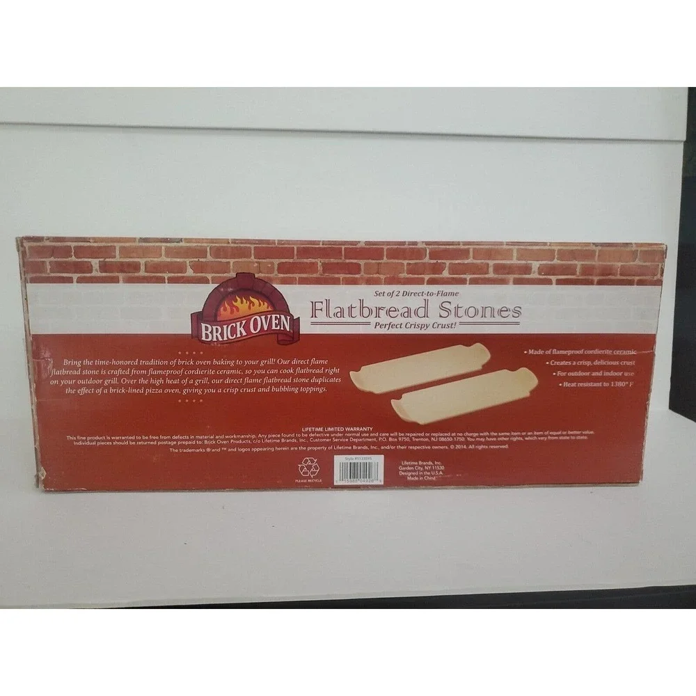 Brick Oven Stoneware Direct To Flame. PERFECT CRISPY CRUST